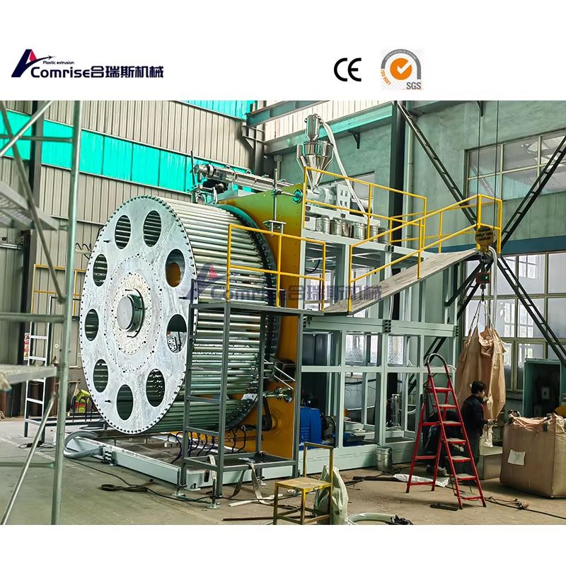 Õõnes seina spiraali mähise toru tootmise rida saatmiseks